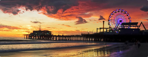 photo of a beach amusement park